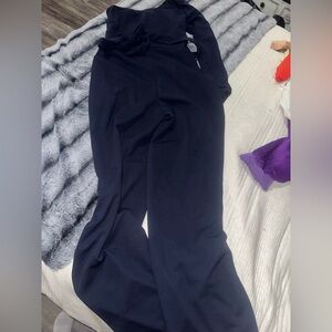 Elegant one shoulder navy jumpsuit